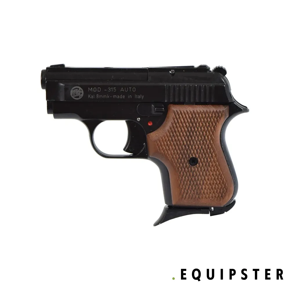 BRUNI BR-1900W 8mm Blank Pistol with Wooden Grip Plates